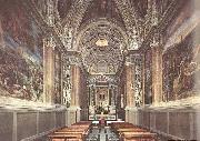 Michelangelo Buonarroti View of the Chapel oil